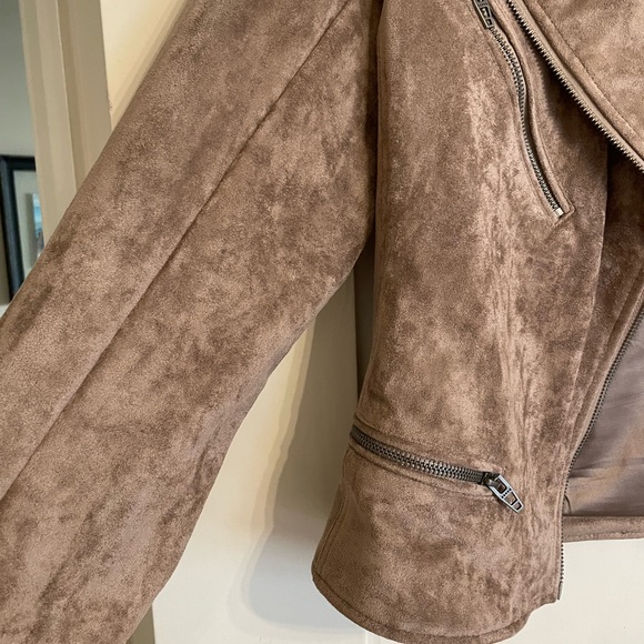 BlankNYC Taupe Suede Leather Jacket - Picture 4 of 4
